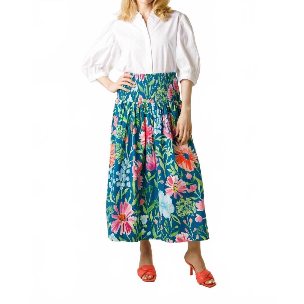 NEW HOLLY SHAE DESIGN holly shae betsy skirt-dress in blue floral